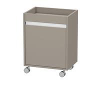 Caisson à roulettes Duravit Ketho, 500x670x360 mm, 1 porte, charnières à gauche, KT2530L4343, KT2530L4343, Colorazione: Basalto opaco decoro opaco