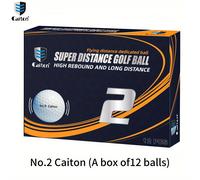 Caiton 12 palline da golf a super lunghe, aumentano la distanza di volo di oltre 40 iarde, più lunghe e dritte, sensazione morbida. Palline da golf, accessori da golf, forniture da golf