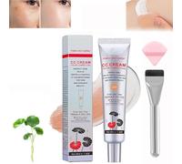 Caiucoco Cc Cream, Tsunamyst Cc Cream, Korean Color Changing Cc Cream, Color Correcting CC Cream, Korean Cc Cream Foundation, Korean Cc Cream, Coverage Lightweight Foundation (Dark Color, 45ml)