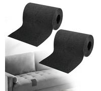 CAIXIANGYU 2 rotoli da 10x200 cm di toppe autoadesive per tessuto e pelle - Kit di riparazione impermeabile per divani, sedili auto, tende e mobili ( Nero)