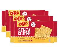 CAIYA 3X Oro Saiwa Biscotti Secchi Senza Glutine 6 Monoporzioni 200g