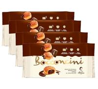 CAIYA 4X Matilde Vicenzi Bocconcini di Pasta Sfoglia Ripieni di Crema al Cioccolato 100g