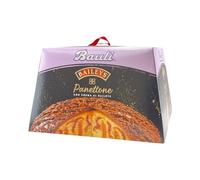 CAIYA Bauli Panettone Crema al Baileys con Copertura di Cioccolato Fondente e Granella di Biscotto, 750 g - Novità 2022, 1 item