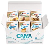 CAIYA Box Kinder 6 Pezzi Brioss Latte e Cacao Colazione Piu Cereali PaneCioc