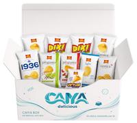 CAIYA BOX San Carlo Aperitivo da 10 Pezzi - Bustine Assortite da 20-25g - Patatine e Snack Monoporzione - Gusti Casuali tra Antica Ricetta, Classica, Dixi, Light, Più Gusto, Rustica e Virtual