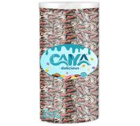 CAIYA DELICIOUS Cilindro Trasparente con Miniatures al Cioccolato a Latte con Caramello Mou e Malto per mars, MAXI FORMATO 2kg