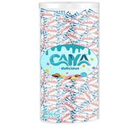 CAIYA DELICIOUS Cilindro Trasparente con Tavolette al Latte Incartate Singolarmente per Galatine, Formato 1kg o 2kg (Cilindro da 2KG)