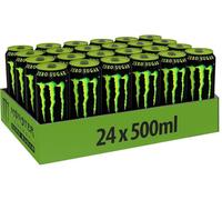 CAIYA Monster Green Zero Sugar, Bevanda Energetica con Zero Zuccheri Confezione 24x500ml