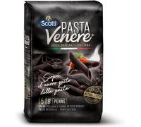 CAIYA Pasta Venere Scotti PENNE di Grano Duro Integrale e Farina di Riso Nero Venere 400g