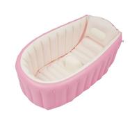 CAIYGG Vasca da bagno gonfiabile per bambini, con pompa a pedale e kit di riparazione, pieghevole, in PVC, portatile, per viaggi e casa, con tasca laterale e antiscivolo, adatta per neonati e bambini