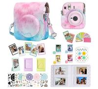 CAIYOULE Accessori per fotocamera Fuji Instax Mini 12, il pacchetto di accessori include custodia in pelle PU 12, mini album fotografico, cornici, adesivi fai da te, filtro colore (senza fotocamera),