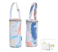 CaiYuanGJ 2 Pezzi Borsa Isolante per Biberon, Sacchetti Termici per Biberon, Borsa Termica Da Appendere per Biberons, Con Un Lungo Tempo Di Isolamento, per Passeggini, Compatibile Con Molti Biberons