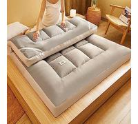 CAIYZH Materasso Futon Giapponese, Morbido Tatami Per Dormire Sul Pavimento Per Adulti, Materasso Tatami Arrotolabile Traspirante Per Uso Domestico, Dormitorio, Campeggio E Viaggi(Grey,90x200cm)