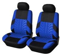CAIZHICNC coprisedili anteriori Per Cuscini Protecto Set Coprisedili Auto Con Supporto Styling Dettagli Tracce Degli Pneumatici(Front Seat-blue)