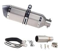 CAIZHICNC per Piaggio per Beverly 125 300 MP3 250 Marmitta Centrale per Motocicletta Tubo di Scarico Slip-on Moto Silenziatore Scarico(5)