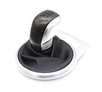 CAIZHICNC Pomello del Cambio per Citroen C4 MK1 2004-2008 Car Styling Accessori 5 Marce Pomello del Cambio Ghetta Boot Cover Case(Black Siver)