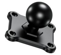 CAIZHICNC Supporto di Navigazione GPS Base Per Montaggio A Sfera Da 1'' Con Piastra Quadrata AMPS A 4 Fori In Lega Di Alluminio Compatibile Braccio A Doppia Presa 1 Pollice
