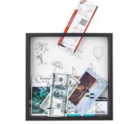 Caja Archivo - Estuche con Ranura para Entradas Viajes Conciertos, Caja Conmemorativa Souvenirs Recuerdos | Diseño Creativo Resistente Elegante, Organizador Billetes Premios Mapas Hogar Ofici