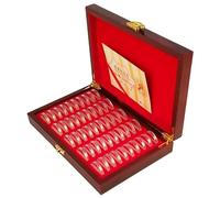 Caja de monedas conmemorativa - Monedero altamente trasparente Con junta,Organizador de monedas conmemorativo para 50 monedas, contenedor organizador para EL hogar