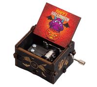 Caja de música de madera con manovela Caja de música de madera para niños Caja de música de madera Caja de música con manovela Caja de música con canción personalizada Caja de música con tema de Hallo