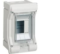 Caja de sup. estanca vector VE, IP65, 1 fila, 3M, puerta transparente