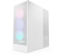 Caja de torre media NZXT CM-H72FW-R1 H7 Flow RGB con ventiladores RGB incluidos, color blanco