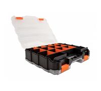 Caja di stoccaggio DeLock 18417 34 scomparti regolabili nero/arancione 320x270x80mm