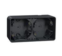 Caja doble superficie horizontal Gris