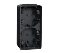 Caja doble superficie vertical Gris