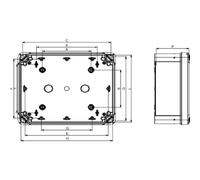Caja ind alta ABS 241x192x105