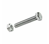 CAJA L 20 uds. TORNILLO METRICA CAB HEX +TUERCA CINC M 8x40mm FADIX