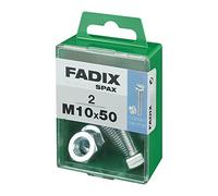 CAJA M 2 uds. TORNILLO METRICA CAB HEX +TUERCA CINC M10x50mm FADIX