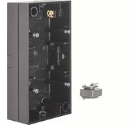 Caja montaje superficial 2 elementos, R.1/R.3, negro, brillo