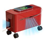 Caja organizadora de cables: estuche de almacenamiento de cables con ruedas, estación de carga de escritorio, solución de ocultación ordenada | Oficina en casa, dormitorio, configuración de juegos, so