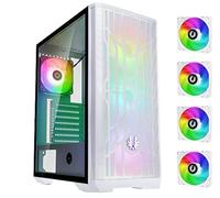 CAJA PC ATX SEMITORRE BITFENIX NOVA MESH SE TG 4ARGB VENTANA RGB BLANCA