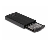 Caja PC Delock USB Type-C Metallo Nero per 2 SSD M.2 NVMe RAID senza attrezzi