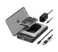 Caja PC Icy Box IB-3882MS U31 M.2/2.5"/3.5" Plastica Nero con clonazione offline