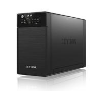 Caja PC ICY BOX IB-RD3620SU3 Desktop Alluminio Nero con Ventola USB eSATA