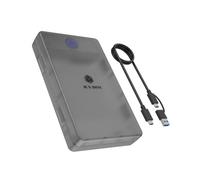 Caja PC Icy Box Spade Base 388 2.5/3.5" Plastica Nera Trasparente USB-C