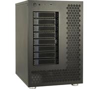 Caja PC Inter-Tech NAS-8 Torre NAS Alluminio Nero con Ventilazione e USB-C