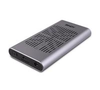 Caja PC Lindy 43382 M.2 Alluminio ABS Argento con USB Type-C