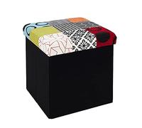 CAJA-PUF PLEGABLE PATCHWORK Multicolore