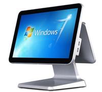 Caja Registradora Para Negocio, Touch Pos Screen e display cliente HD, angolo dello schermo regolabile, registratore di cassa for minimarket, centri commerciali, supermercati(White)
