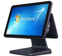 Caja Registradora Para Negocio, Touch Pos Screen e display cliente HD, angolo dello schermo regolabile, registratore di cassa for minimarket, centri commerciali, supermercati(Black)