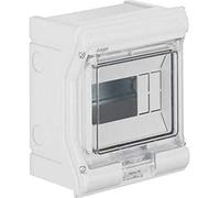 Caja s.est. VE,ext.,IP65,1F,6M, p.trans.