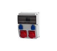 CAJA Sdoppiatore 12M Prese 16A 5p, 32A 5p, 2x230V/12 F3.0450