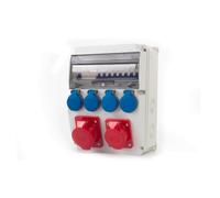CAJA Sdoppiatore 12M Prese 16A 5p, 32A 5p, 4x230V + F3.3562
