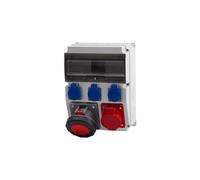 CAJA Sdoppiatore 12M Prese 16A 5p, 63A 5p, 3x230V/12 F3.0834