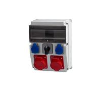 CAJA Sdoppiatore 12M Prese 2x16A 5p, 2x230V F3.0459
