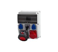 CAJA Sdoppiatore 12M Prese 32A 5p, 63A 5p, 2x230V F3.0842